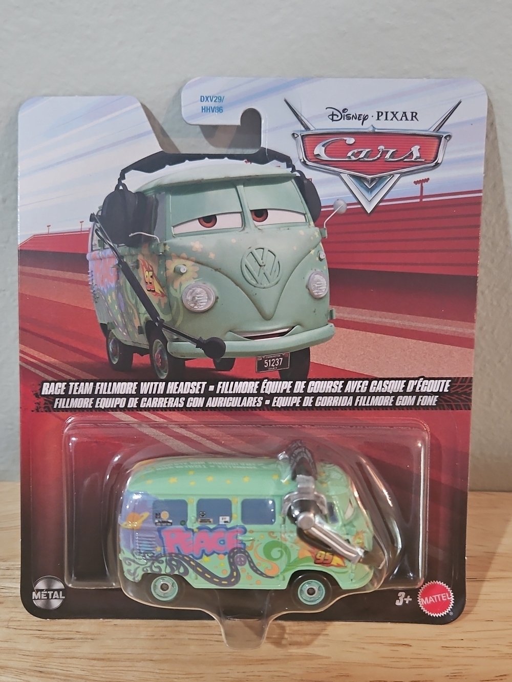 Disney Pixar Cars Race Team Fillmore With Headset 1:55 Diecast 2026